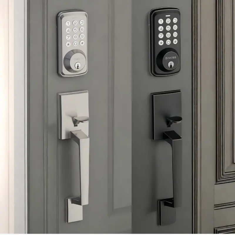 Door Lock With doorknob-Keypad Electronic Deadbolt Lock With Handle, Auto Lock, Back Lit keyboard, Customizable Codes,For Secure Home Access,Easy Installation