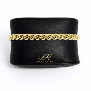 5 14K Laminated Gold Sleek Cuban Link Luxe Bracelet