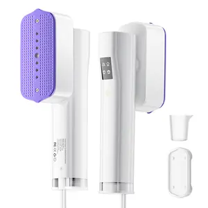 LMPIL Steamer for Clothes Handheld Portable with 15-Second Heat-Up 2-in-1 Steamer Iron Smart Touch Operation 4 Modes for All Fabrics Ideal for Home Travel