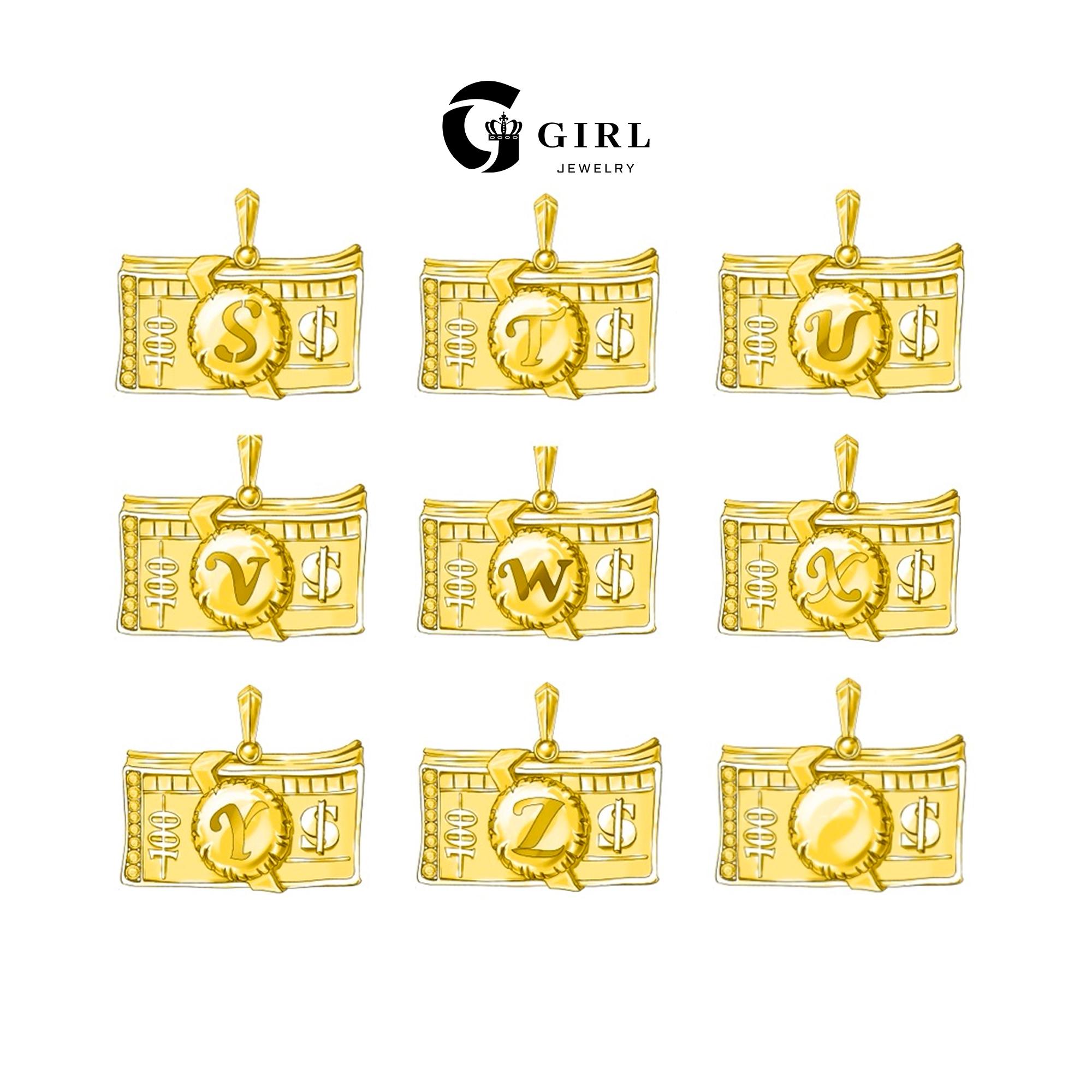 GGIRL 18K Gold Plated Initial Letter Pendant Necklace for Men & Women with Artificial Zircon Elegant Durable Design Perfect for Daily Wear Fashion Jewelry Gift for Holiday Haul Christmas Birthdays Anniversaries