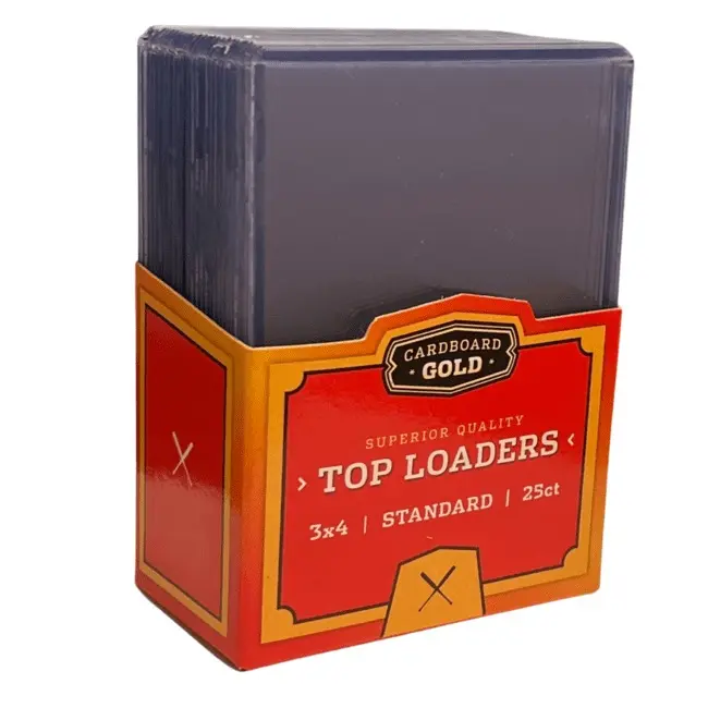 Cardboard Gold-Standard 3x4 Top Loaders (25ct Pack) - New Sealed Cardholders for Card Protection, Archival Safe Trading Card Accessory
