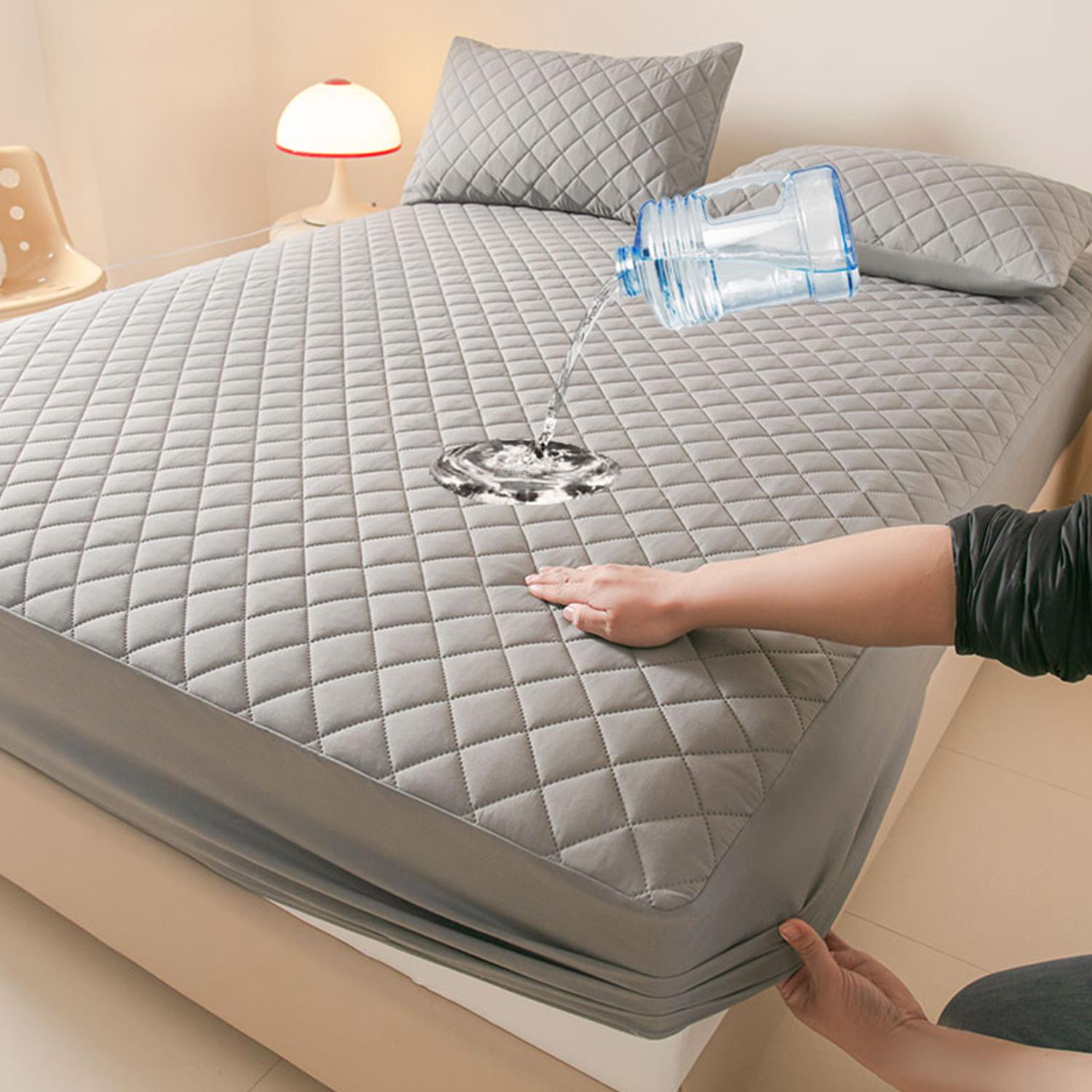 Waterproof Mattress Protector,  Mattress Pad Noiseless with Deep Pocket, Soft Breathable Dirt-Proof Bed Mattress Cover Washable for Home, Bedroom, Hotel，Pillowcase not included