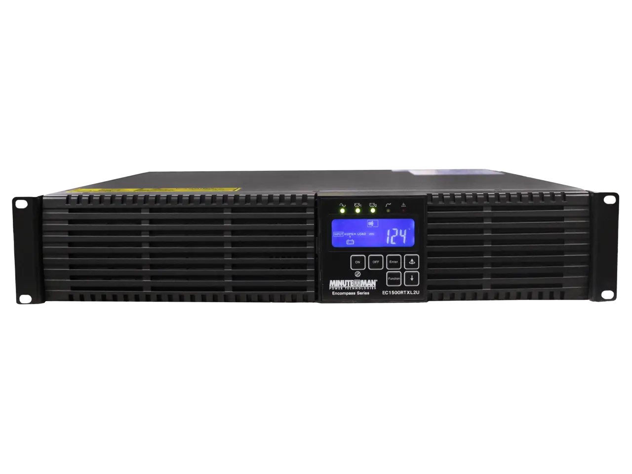 Minuteman EC2000RTXL2U Encompass Series: high-end, true sine wave, Extended Runtime, Online UPS, rack/tower, 2000VA/1800W, 120V, power factor 0.9, (6) Controllable 5-15/20R Battery & Surge-protected