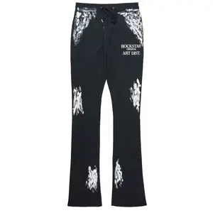 Filip Black Super Stacked Track Pant