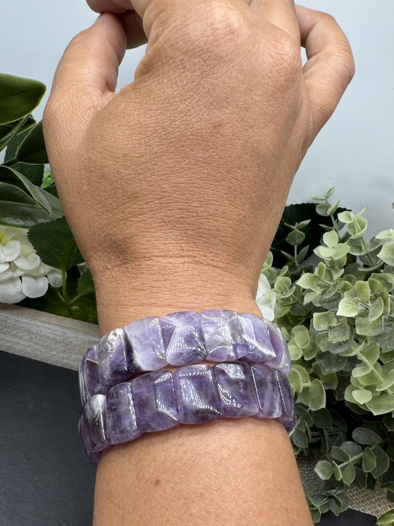 Amethyst Bangle Bracelets by Urban Rutile