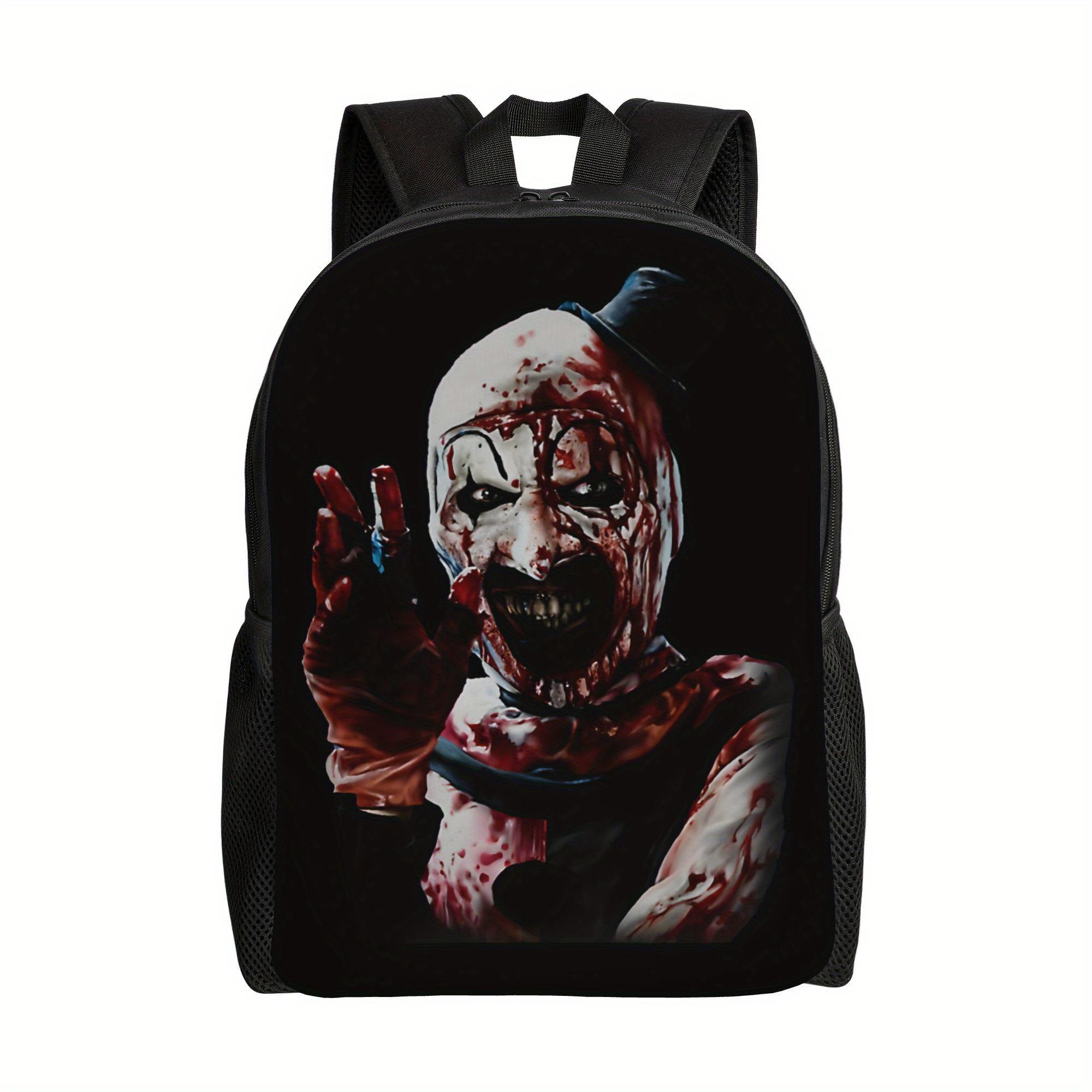 1pc Terrifier Movie Horror Backpack - Clown terror design, Heavy Bleed ...