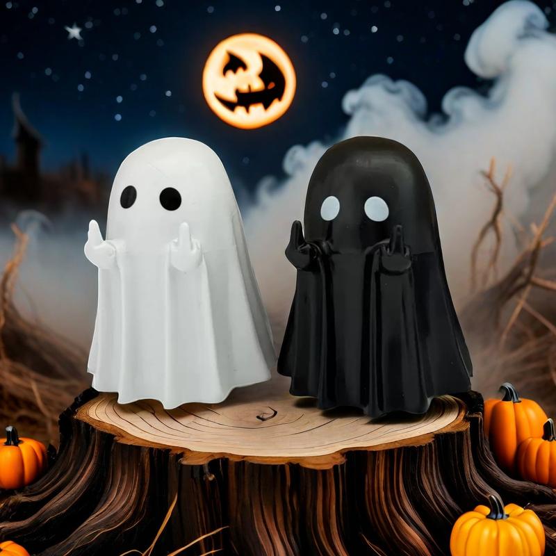 Ghost Design Ornament, Cute Ghost Decoration, Spooky Sculpture, Halloween Decoration for Indoor and Porch Decor-MM