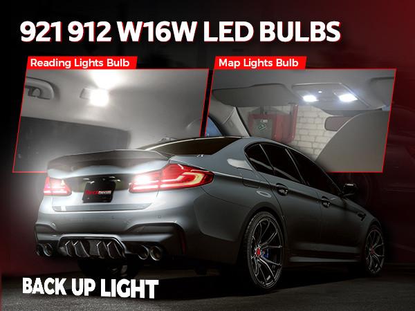 Torchbeam 912 LED Bulb Reverse Light 1800 Lumens Xenon White 6000K 300% Brighter 54pcs High Power SMD Chips 30000h Life Extension for Ford F150