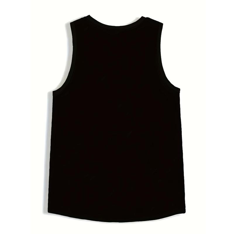 Men'S Summer Tank Top Featuring a High-Definition Hawaiian Print, Perfect for Outdoor Sports, Fitness, And Vacations; a Casual, Comfortable, And Breathable Shirt.