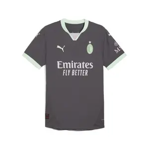 PUMA Mens Ac Milan Third Authentic Jersey Casual - Green