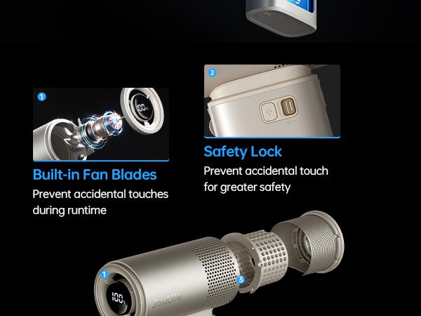 Jisulife Multifunction Portable Handheld Turbo Fan with 9000 mAh Powerbank & Flashlight 100 Speeds Adjustable Mini Personal Fan for On-the-Go Cooling Jisulife Multifunction Portable Handheld Turbo Fan with 9000 mAh Powerbank & Flashlight 100 Speeds Adjustable Mini Personal Fan for On-the-Go Cooling