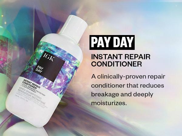 IGK MEET THE MVP — AMLA OIL BUNDLE | Expensive Glaze + Cash In Repair Serum + Pay Day Shampoo  + Pay Day Conditioner | 646ml | 21.8 oz