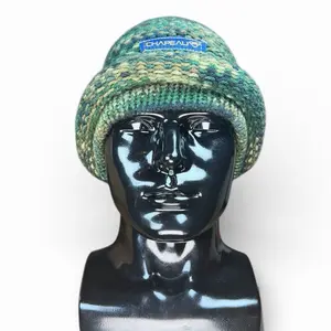 Camouflage Chapeau Handmade Beanie Hat Knitted Limited Edition