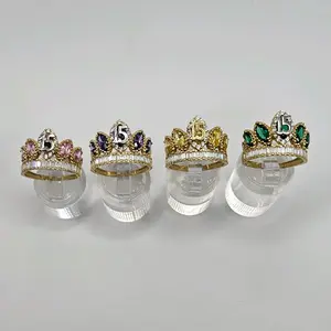14k Solid Gold 15 Años Crown Rings All Size 8.5 US