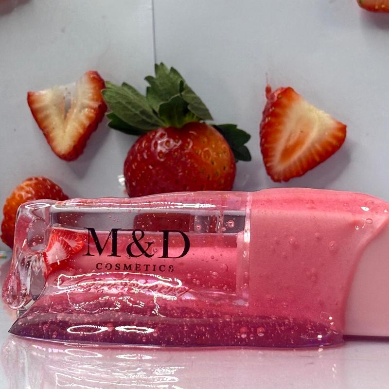 M&DCOSMETICS Strawberry Lip Gloss – Hydrating & Shiny