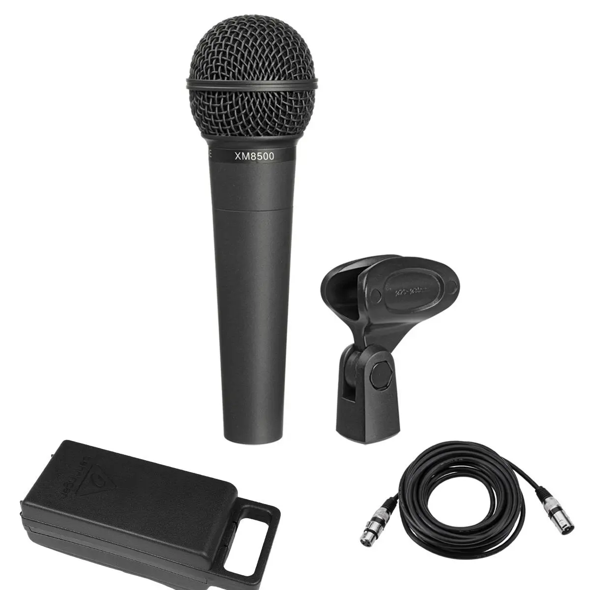Behringer ULTRAVOICE XM8500 Dynamic Cardioid Vocal Microphone, Bundle with 25' XLR M to F Professional Microphone Cable
