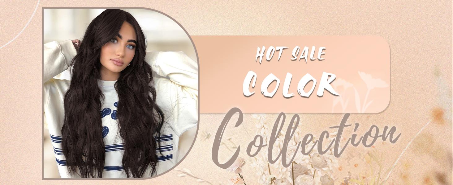 AISI HAIR New 16/20 inch Wavy Invisible Wire Hair Extensions with Transparent Wire Hairpieces for Women halo hair Synthetic Extension