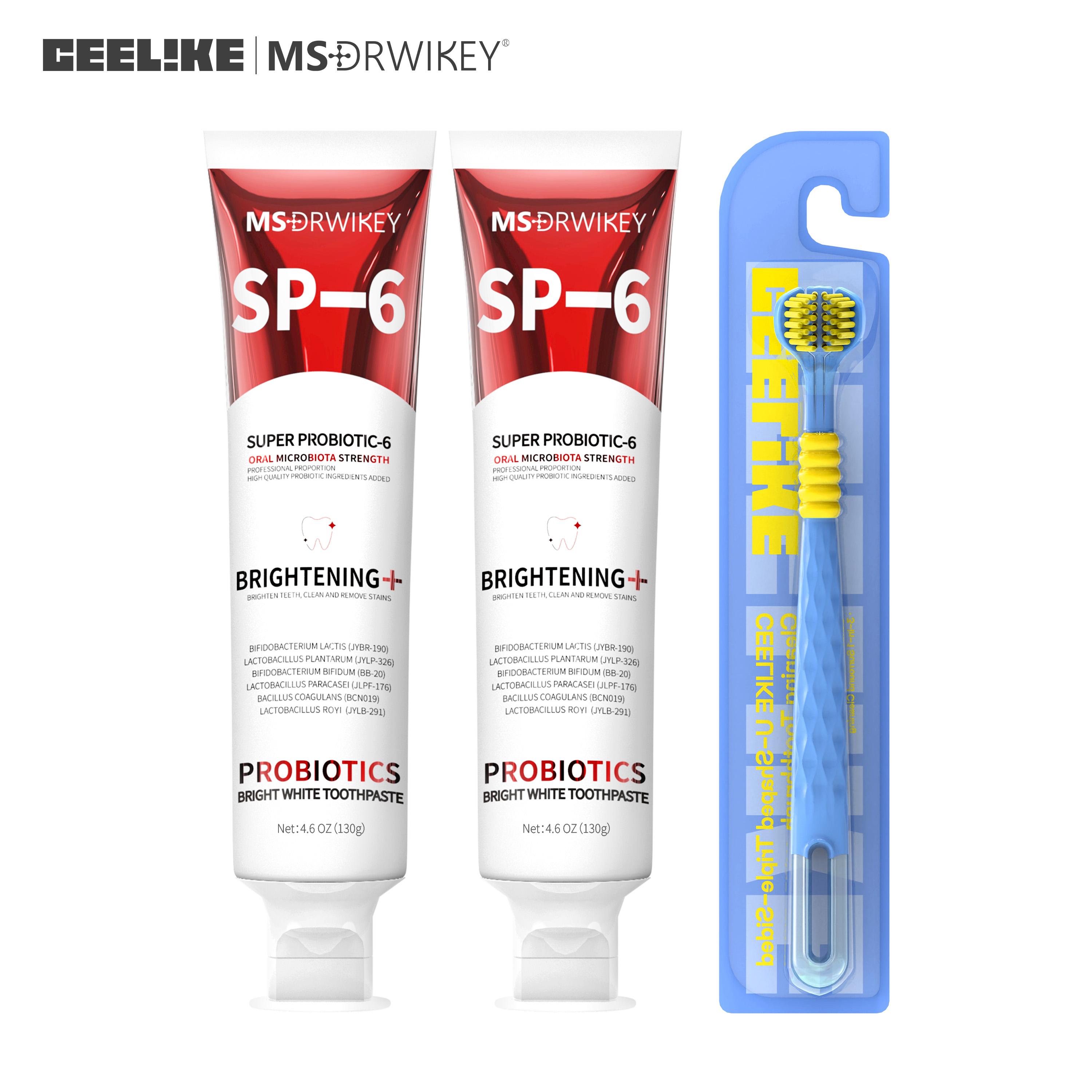 CEELIKE 3-Sided Toothbrush + 2 Toothpaste Set – 360° All-Around Cleaning, Gentle Care, Ideal for Daily Oral Care, Travel-Friendly Design, Available in Multiple Combinations.