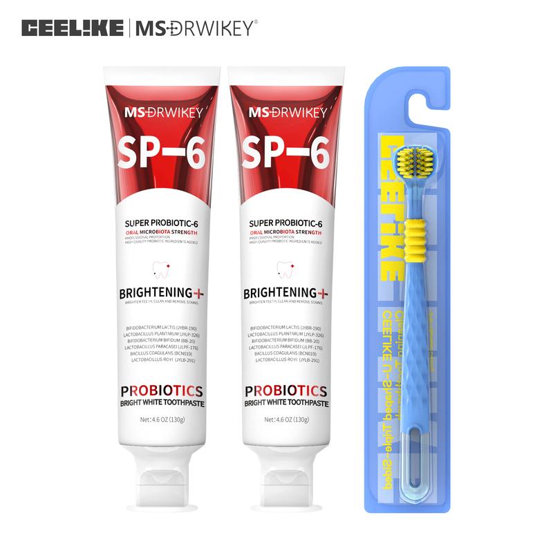 CEELIKE 3-Sided Toothbrush + 2 Toothpaste Set – 360° All-Around Cleaning, Gentle Care, Ideal for Daily Oral Care, Travel-Friendly Design, Available in Multiple Combinations.