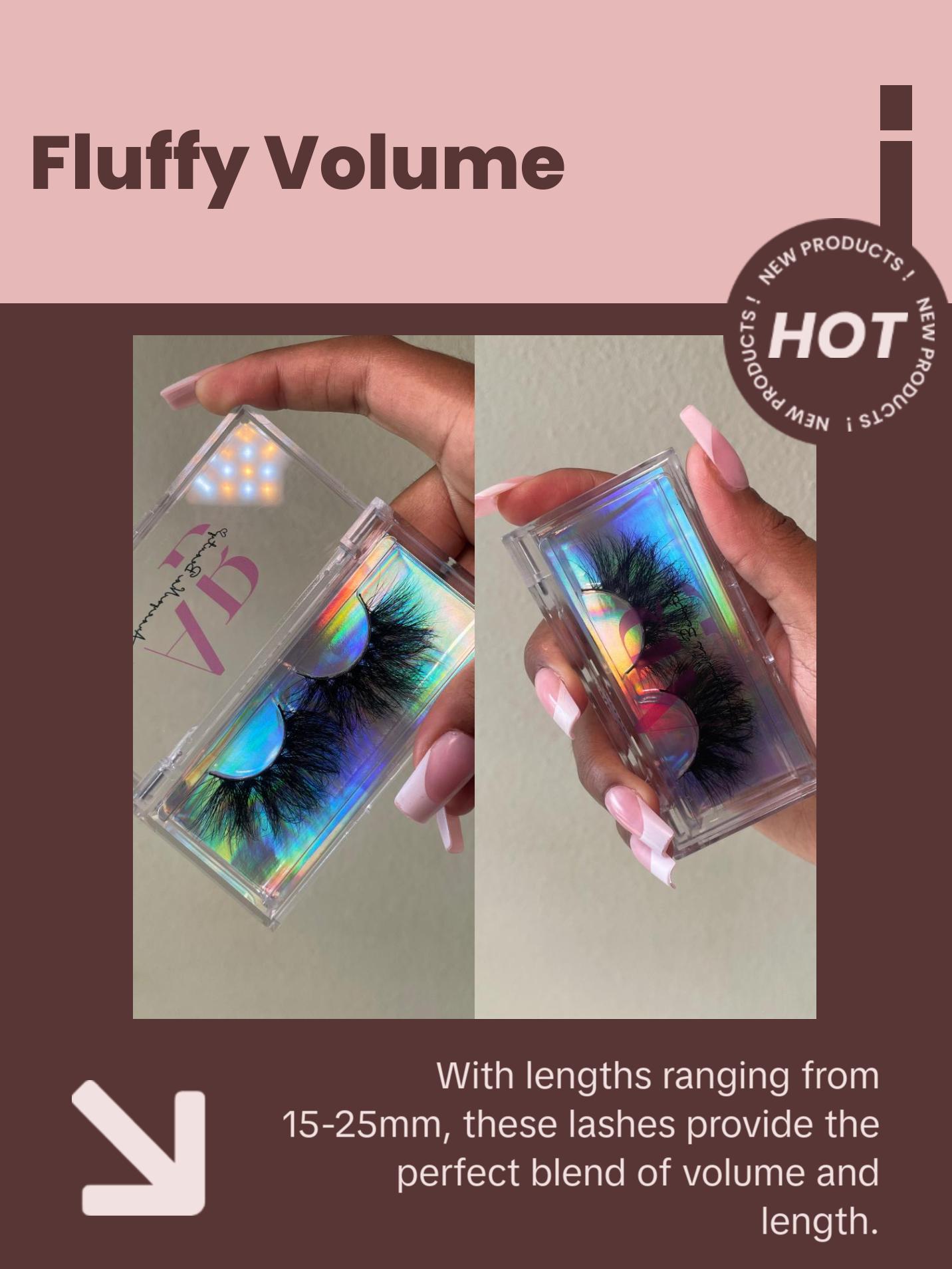 Fluff Puff - Fluffy Mink Eyelash - Soft and Plush Design - Ideal for Everyday Use Makeup Flawless Fluff Puff - Fluffy Mink Eyelash - Soft and Plush Design - Ideal for Everyday Use Makeup Flawless