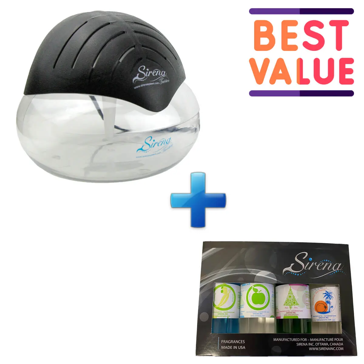 Sirena Twister Black Aromatizer Deluxe Pack
