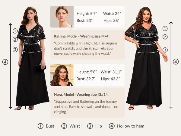 Ever-Pretty 2026 New Sequin Cape Formal Maxi Dress - V-Neck, Flowy Silhouette for Wedding Guest & Evening Events ,black tie wedding guest dress,beaded dress,02656