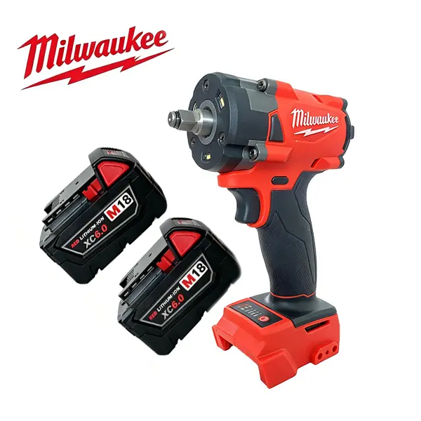 Milwaukee 18V Brushless Impact Wrench | 300N.m High Torque 3/8" Stubby Cordless Impact Gun for Car Repair & DIY