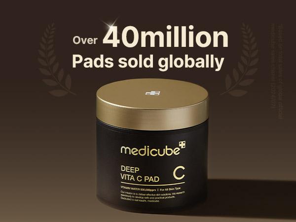 [medicube] Deep Vita C Facial Pads I 500,000PPM of vitamin water & 3 types of vitamin | (70 sheets)