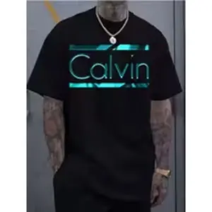 Men's trendy crew neck T-shirt, versatile short-sleeved, suitable for travel/summer/beach, fitness/running/training, export style, best-selling short-sleeved shirt of the year.
