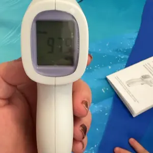 LPOW No-Touch Digital Forehead Thermometer - Instant 1s Infrared Reading for Baby, Kids & Adults, 3-in-1 Body & Surface Mode with Fever Alarm