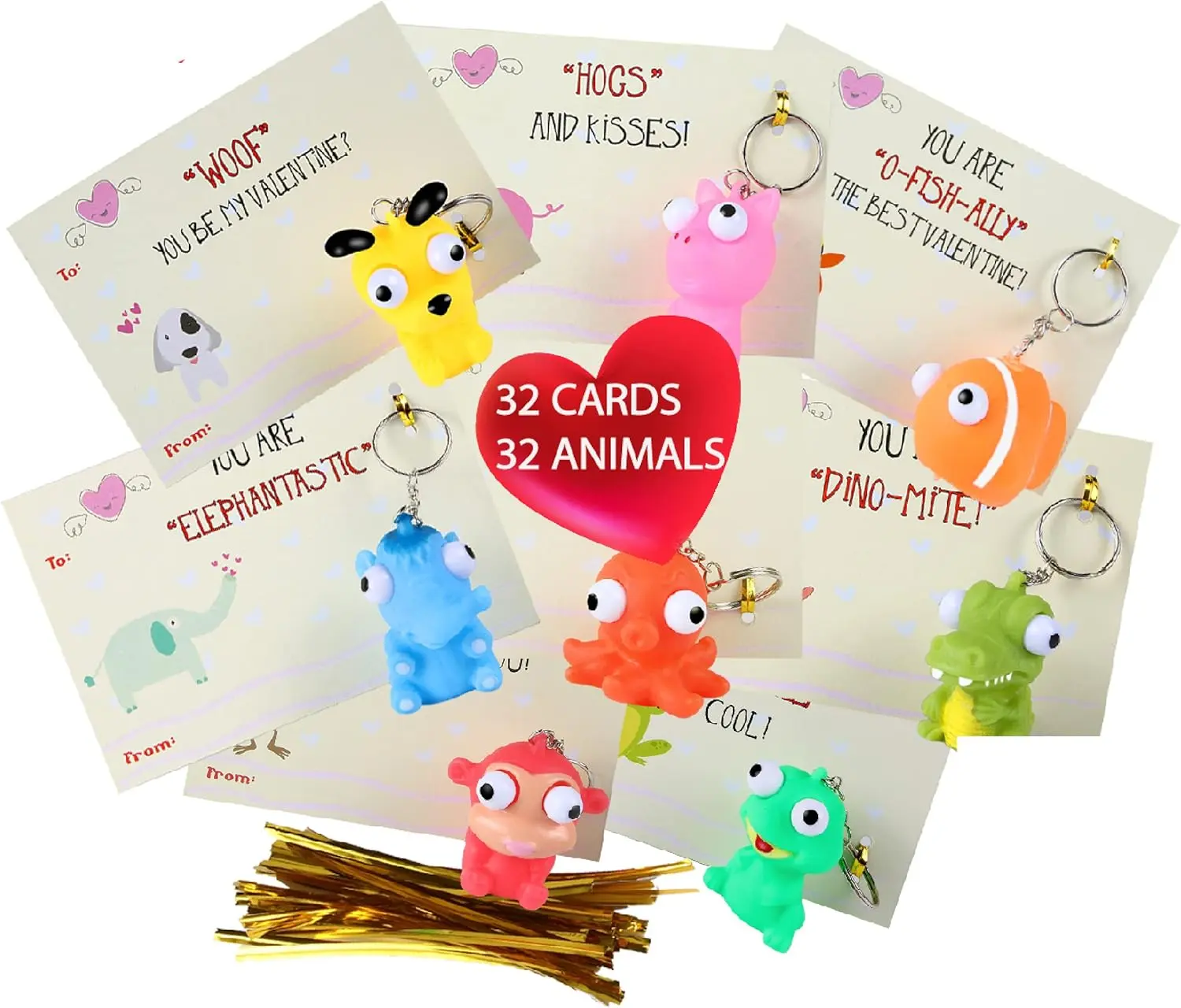 32 Piece Valentines Day Cards for Kids With Perfect for Valentine’s Day ...