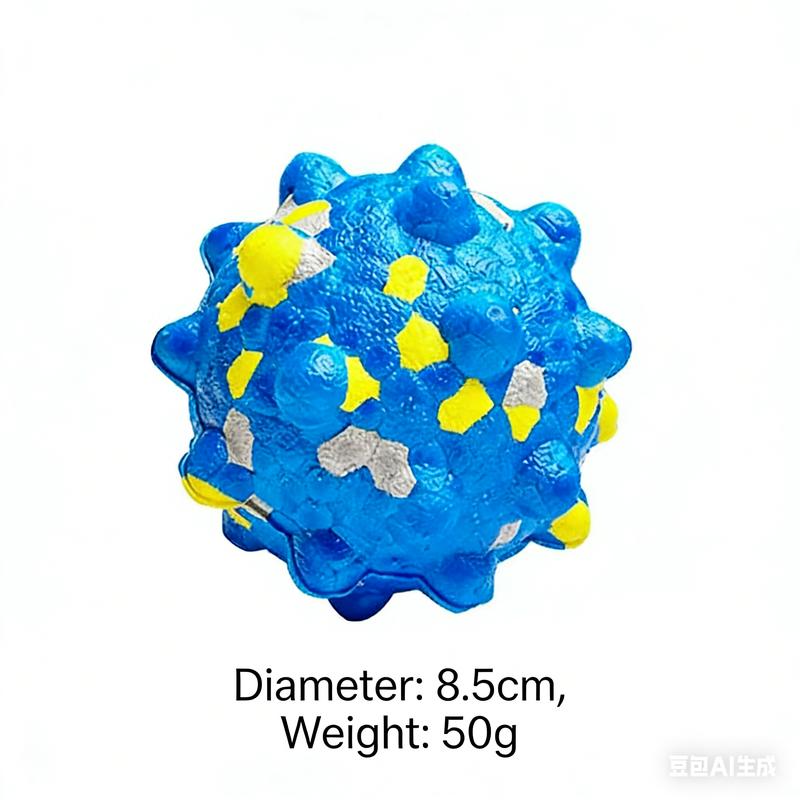 Indestructible Dog Toy Ball: Perfect for Chewing, Dental Hygiene and Silent Play