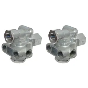 TORQUE 2 Pack Trailer Spring Brake Control Valve | Replaces Sealco 110500, 110500X, Euclid ESL110500, Meritor RSL110500 | 3/8" Priority Parking Brake Valve (TR110500)