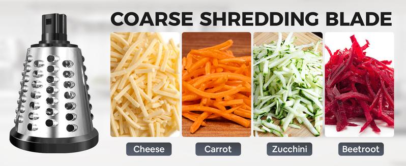 Upgraded Version Joined Rotary Cheese Grater with Handle Vegetable Cheese Shredder Slicer Grater for Kitchen 3 Changeable Blades for Cheese Potato Zucchini Nuts Chocolate Utensils Rotary Hand