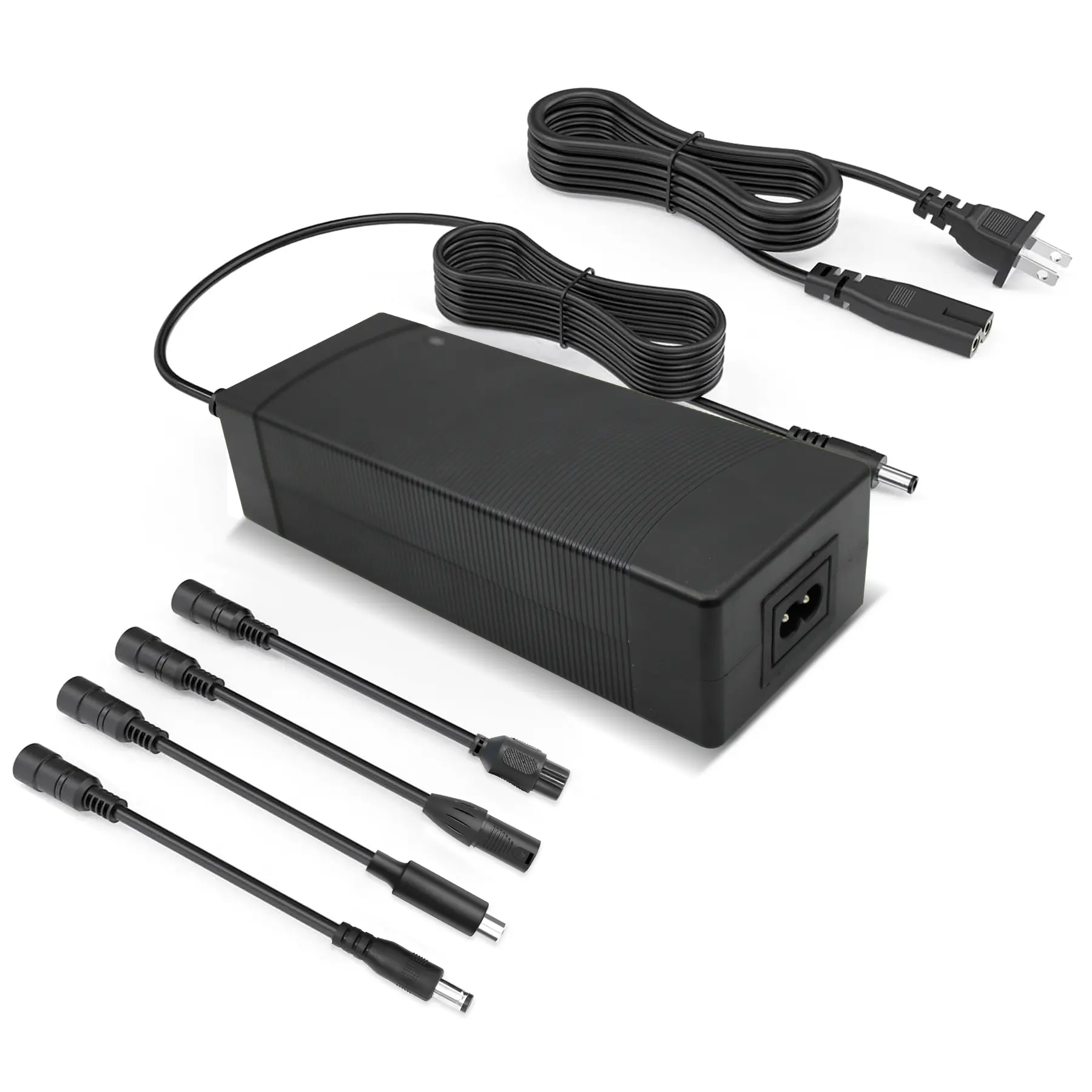 AC Power Adapter Charger for 48V Lithium-Ion Battery - 54.6V 2A, IPX5 Water-Resistant Power Supply, Faster & Safer Charging, Connectors Included, Compatible with Most Brands & Models of Sports & Outdoor E-Bikes