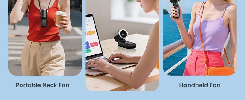 GAIATOP Handheld Mini Fan, Up to 21 Hours of Use, Rechargeable Battery, 6-Speed 180° Adjustable, Lightweight & Portable Foldable Fan, Summer Essential for Women & Girls, Travel & Work   Valentine's Day gift