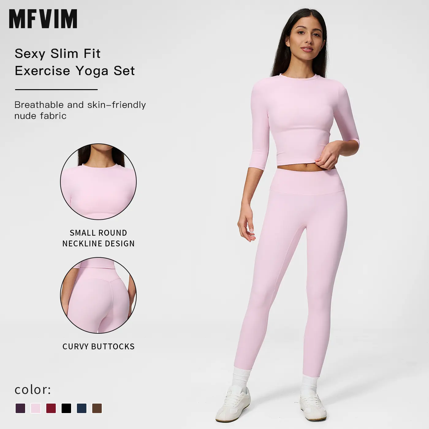 MFVIM Women's 2-Piece Fuzzy Workout Set, High Stretch Compression Activewear with Fitted Short Sleeve T-Shirt & Leggings for Gym & Yoga, High Stretch Activewear, Fitted Yoga Set, Sport Set
