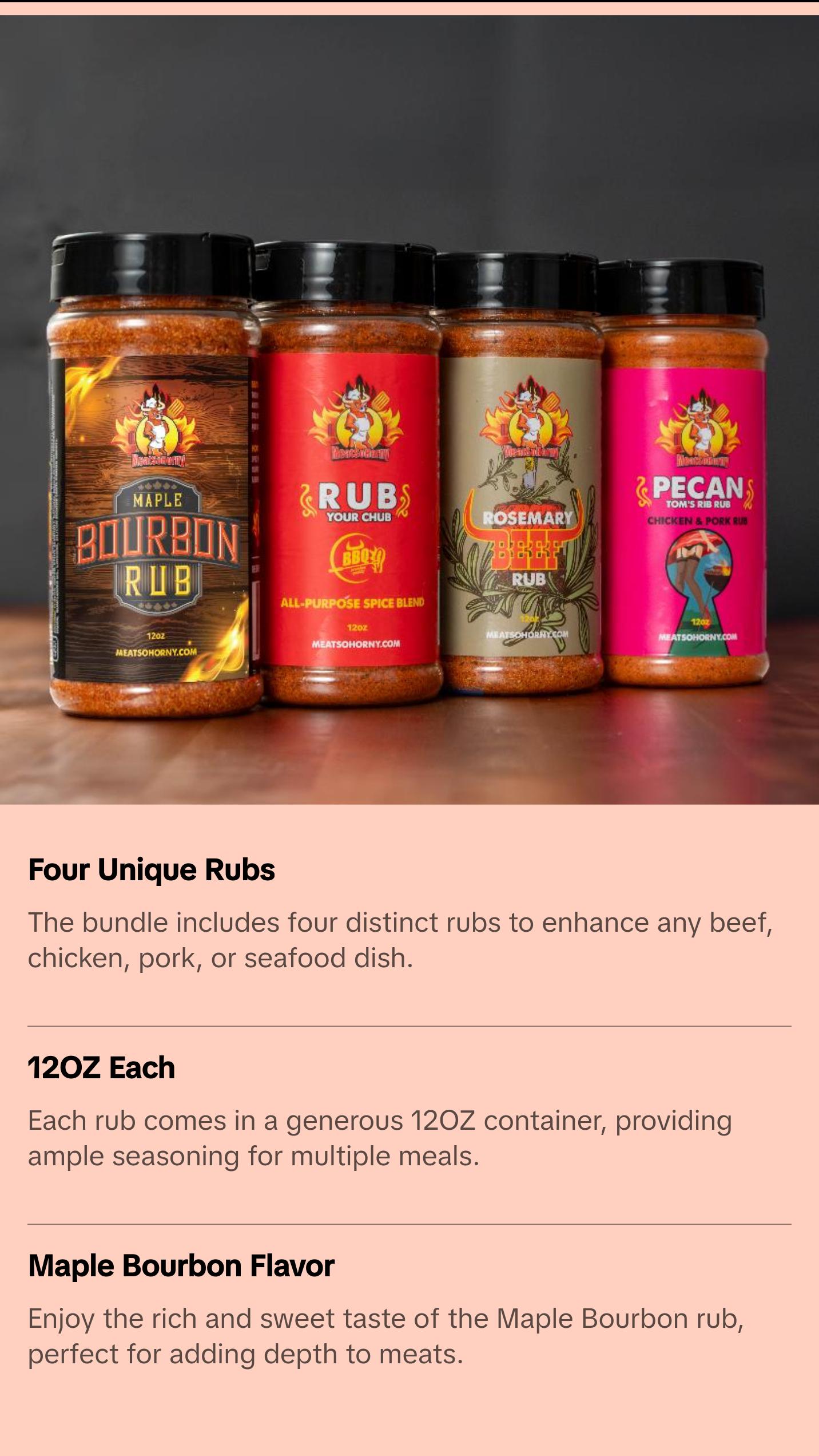 The Benny Bundle - Delicious Beef, Pork, and Chicken Dry Rub Spice