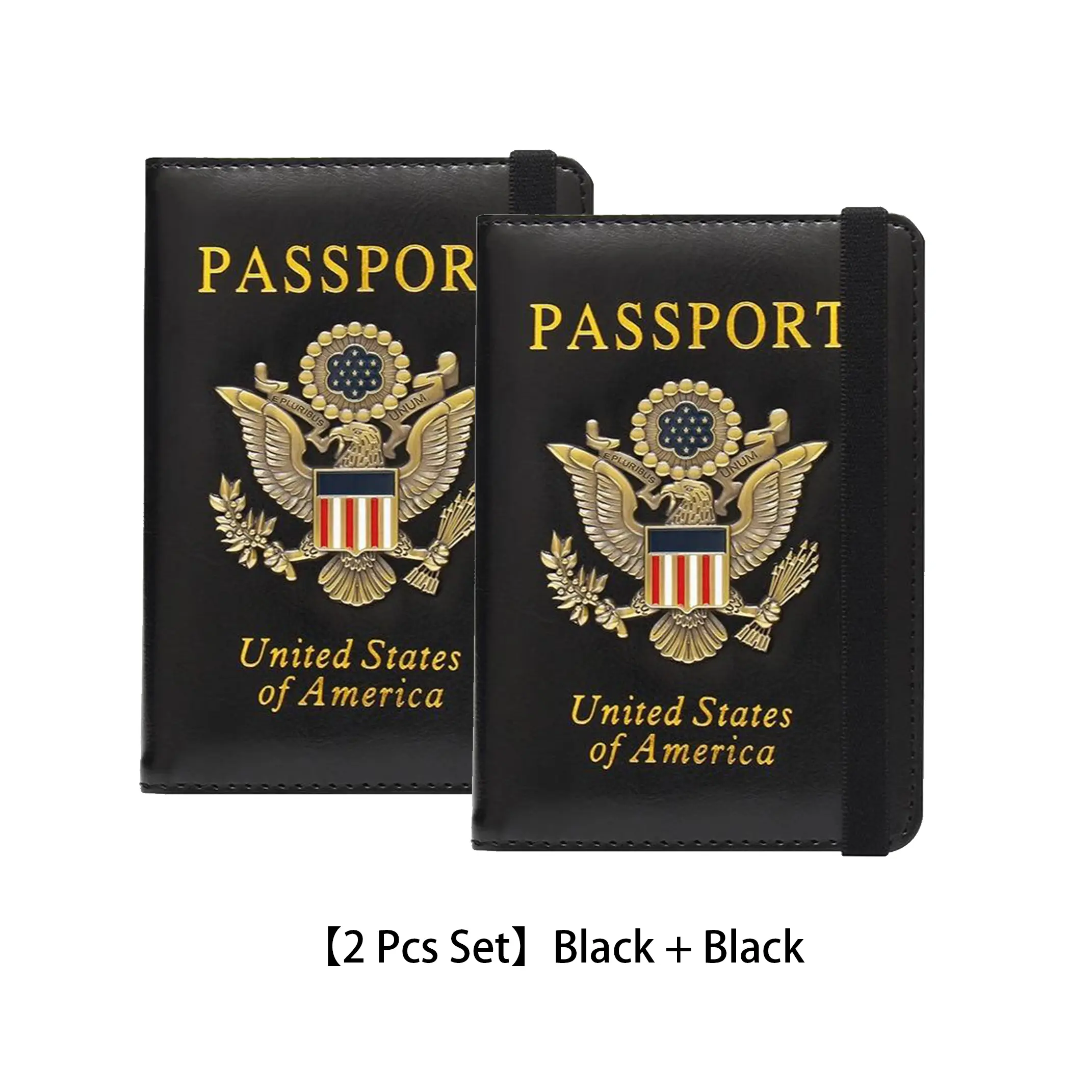 【2 Pcs Set】Black + Black