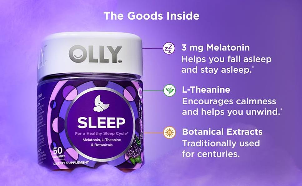 Sleep Blackberry Zen - Melatonin Gummy Supplement for Better Sleep - Healthcare