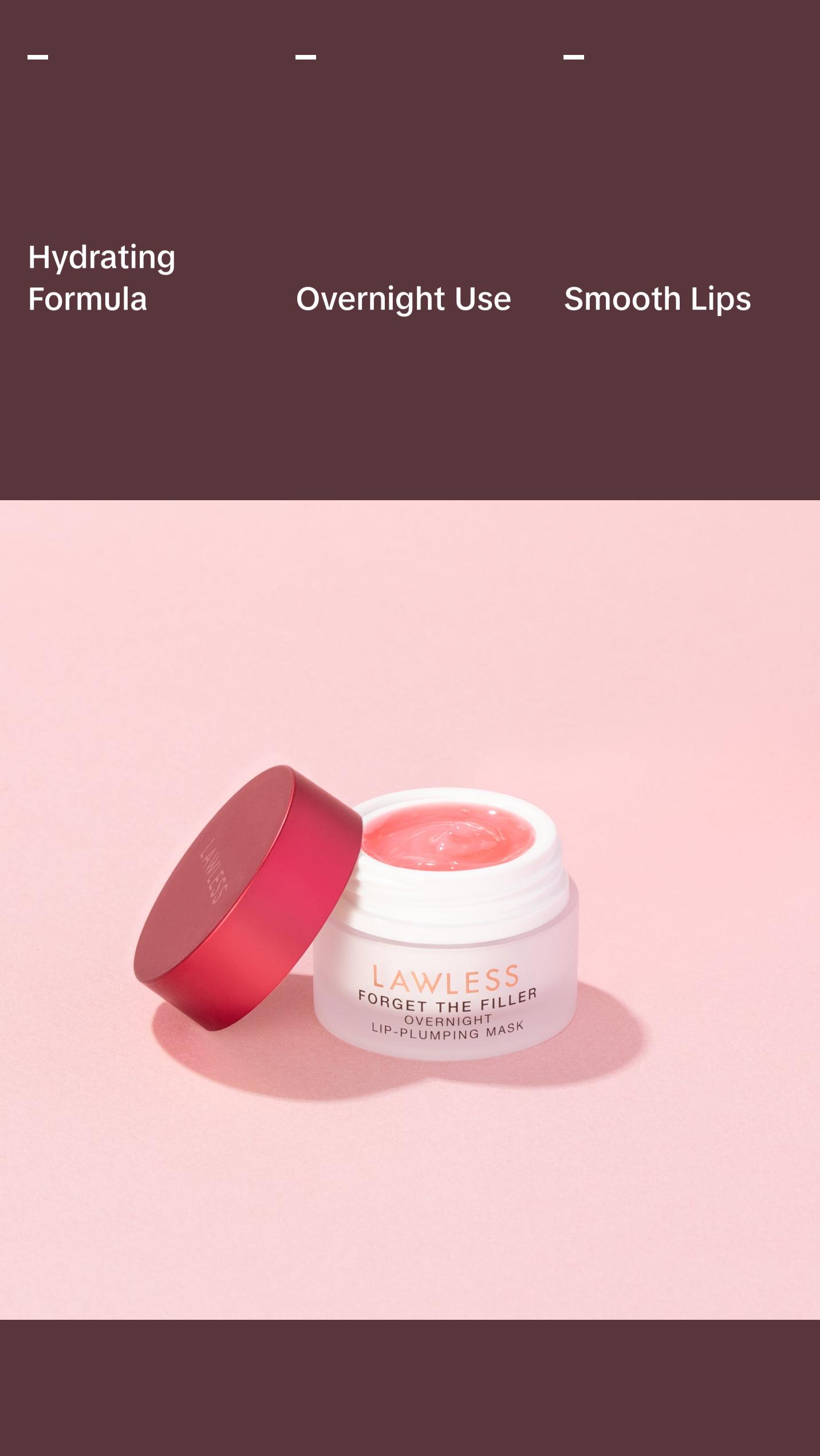 Forget the Filler Overnight Lip-Plumping Mask