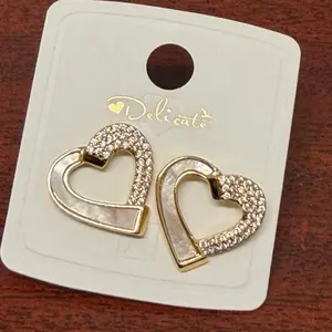 delicate heart stud earrings delicate heart stud earrings