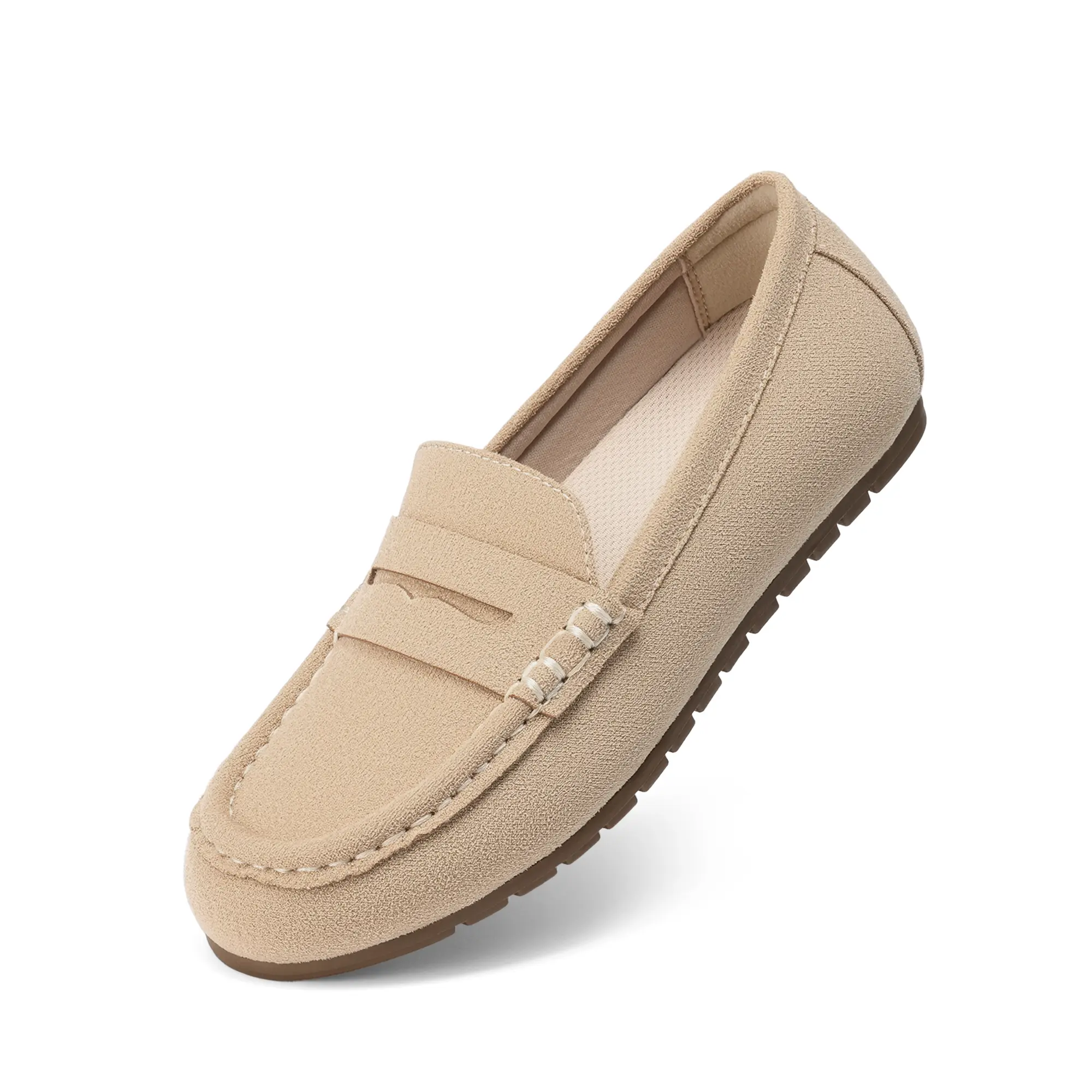 Dream Pairs Women's Chic Round Toe Penny Loafers - Comfortable Slip-On Moccasins, Lightweight Formal Business Casual Shoes for Work & Daily Walking, Flats, Footwear,shoes for back to school,back to school shoes
