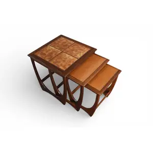G PLAN ASTRO TILE TOP NESTING TABLES IN TEAK #3