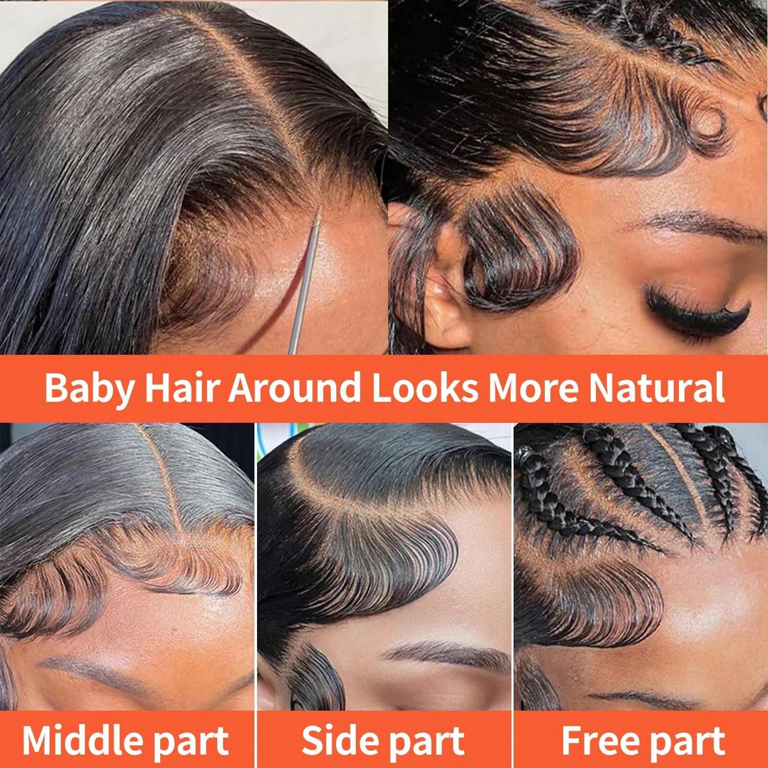 34 36 Inch 180 Density Bone Straight Hd Lace Frontal Wig 13X6 Pre Plucked Natural Hairline Brazilian 13X4 Lace Front Human Hair Wigs For Women