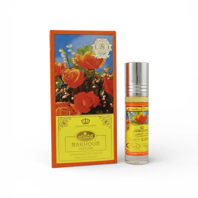 Al Rehab Bakhour Attar Unisex Perfume - 6ml Alcohol-Free Long-Lasting Aromatic Fragrances, Single Item