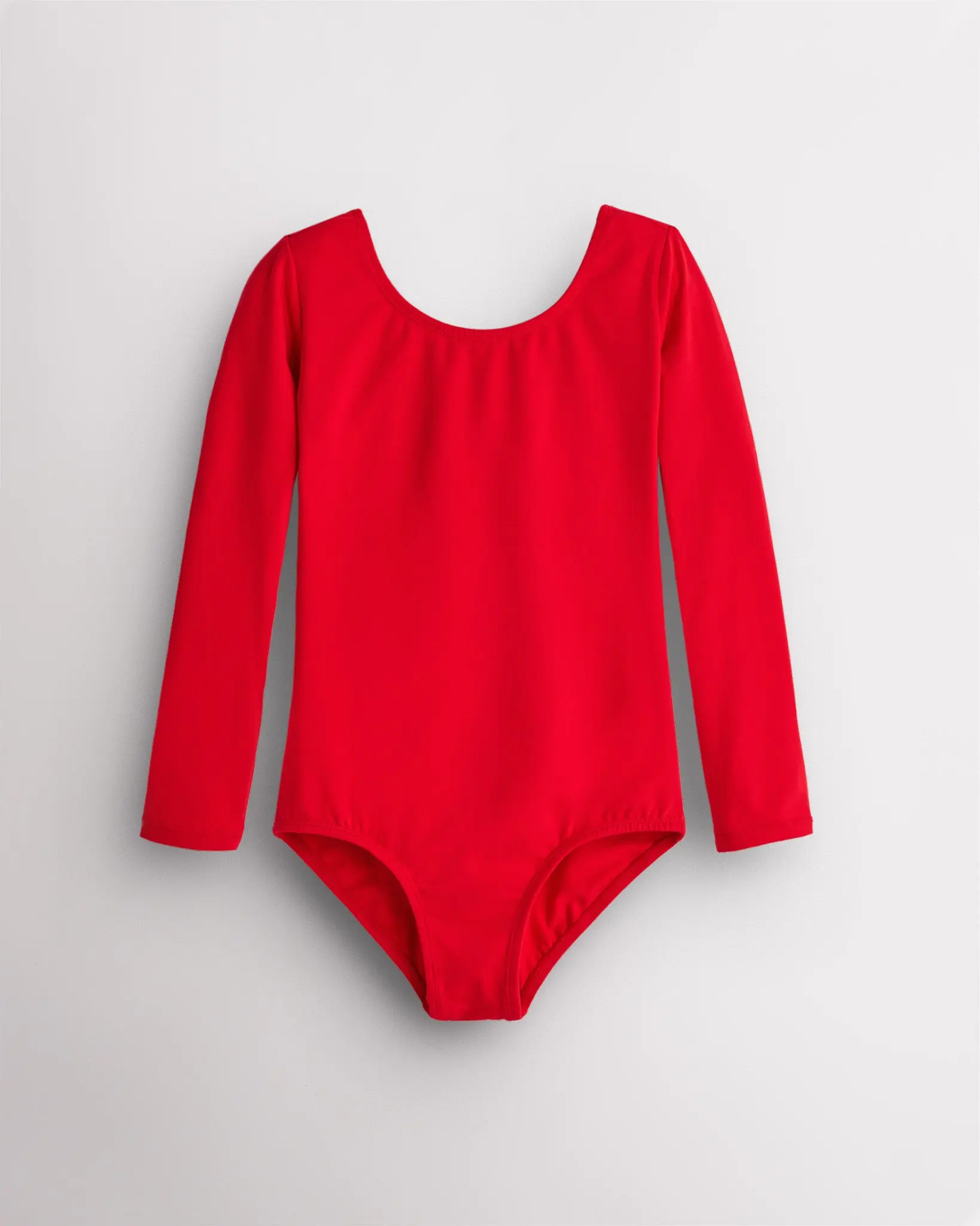 Girls Long Sleeve Cotton Ballet Leotard