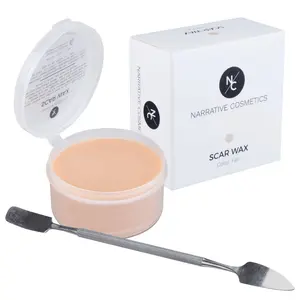 Scar Wax with Double-Ended Spatula, Moldable Wax for Realistic Cuts and Injuries