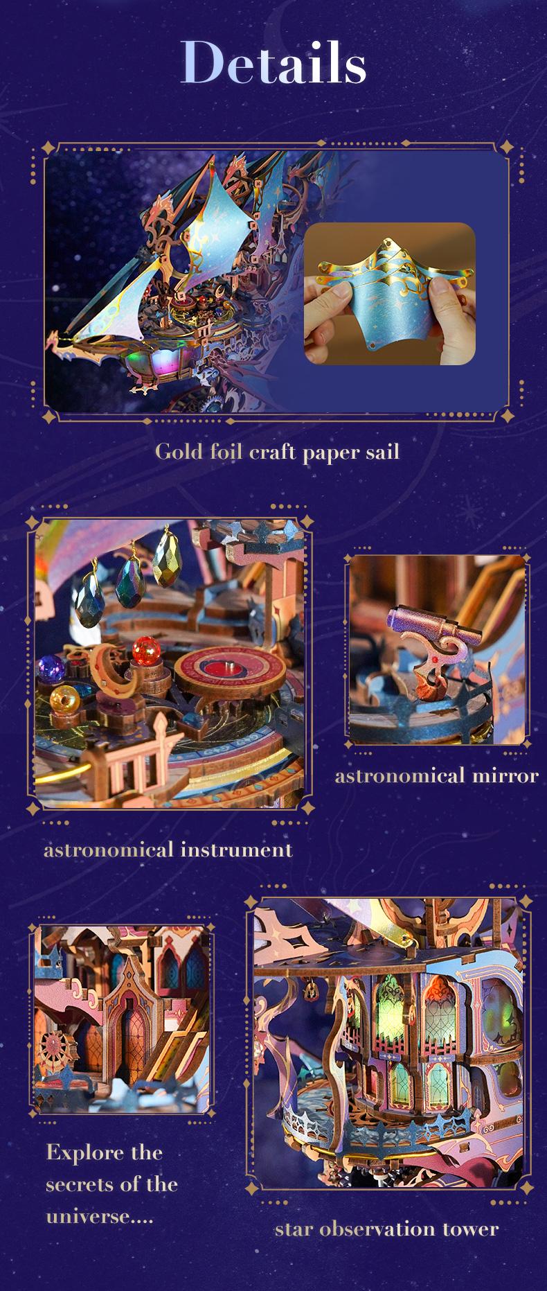 Tonecheer DIY 3D Transmission Model Building Block Puzzle Kit, Magical Galaxy Craft, Fun & Unique Toy, Toys for Grown-Ups, Valentine's Day Fun Gift for Enthusiasts, Toys For Grown Up