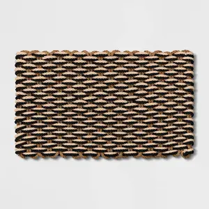 1'6"x2'6" Rope Braided Basket Weave Doormat - Threshold